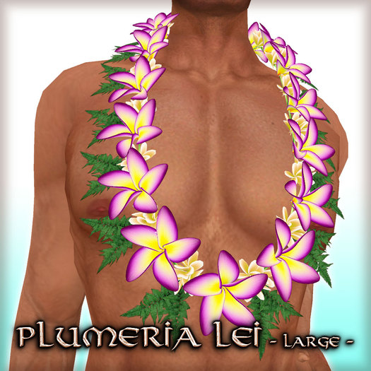* Charmed * Hula Plumeria Lei (Transferable-L) Amethyst