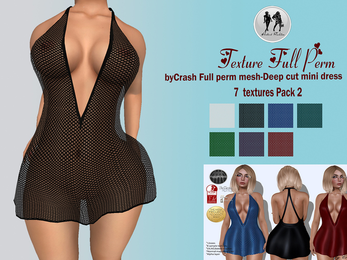 byCrash Full perm Deep cut  Lace Pack 2