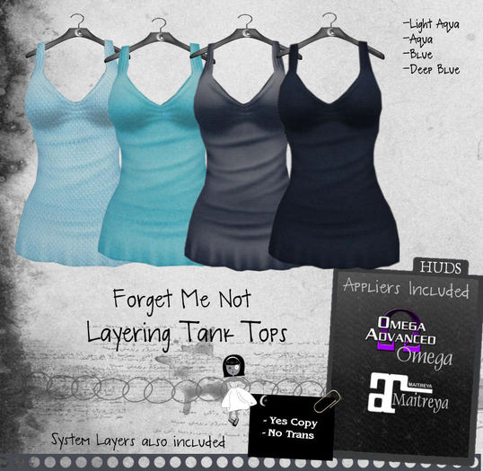 Greymoon_Forget Me Not_Layering Tanks Blues + appliers