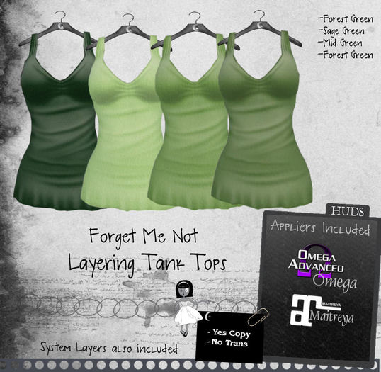 Greymoon_Forget Me Not_Layering Tanks Greens + appliers