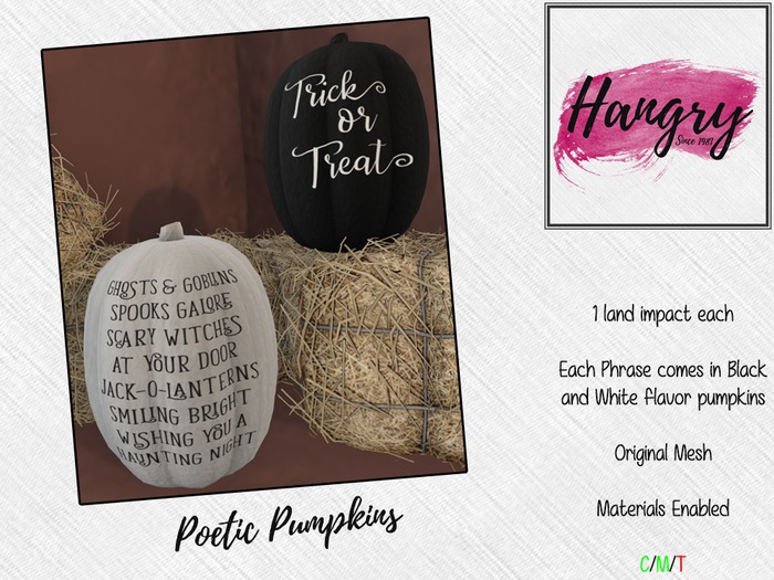 Hangry - Poetic Pumpkins (boxed)