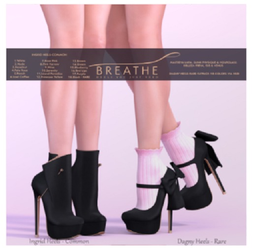 [BREATHE]-Ingrid Heels-Red Lips