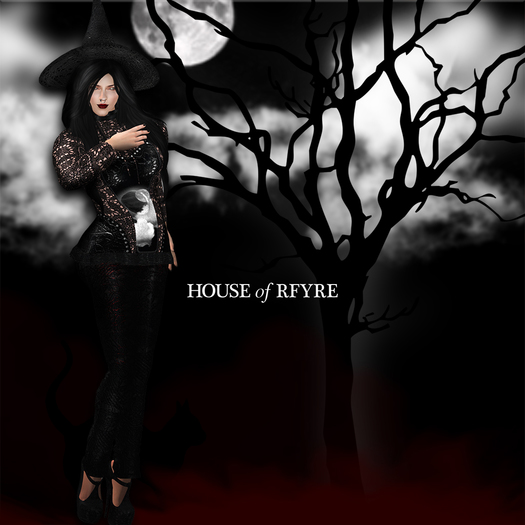 RFYRE L'AUTOMNE - NOIR [STILETTOS & HAT INCLUDED]-B