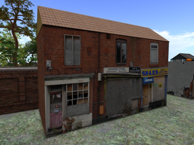 Derelict Shops 3 by Knoworks