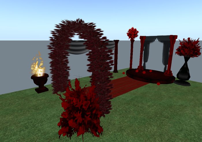 dark wedding wishes red set boxed