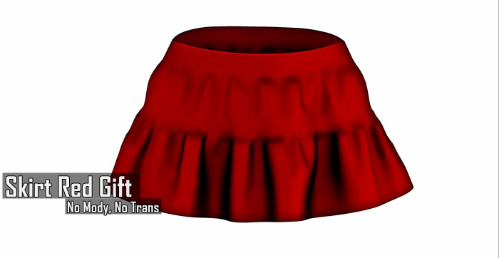 :.:CR::.: Things Skirt Red GIFT