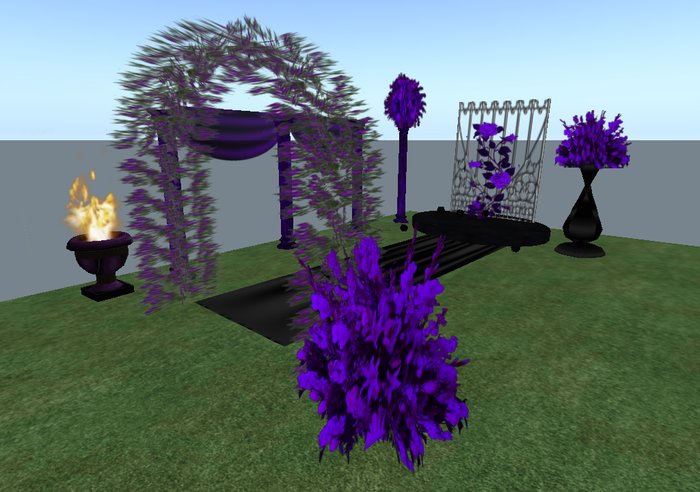 dark wedding wishes purple set boxed