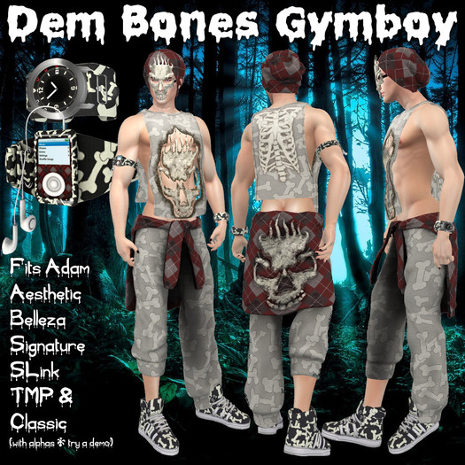 RRW ~ Dem Bones Gymboy (Add to Unpack)