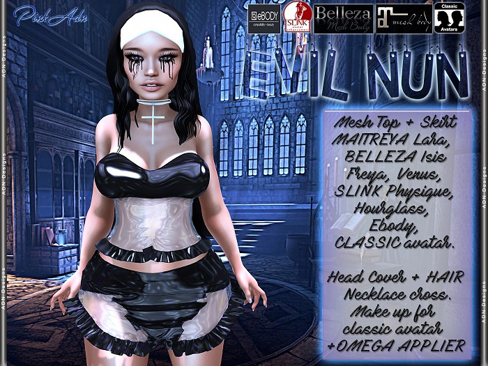 [AdN] demo Evil Nun (Belleza Slink Maitreya Ebody Classic)