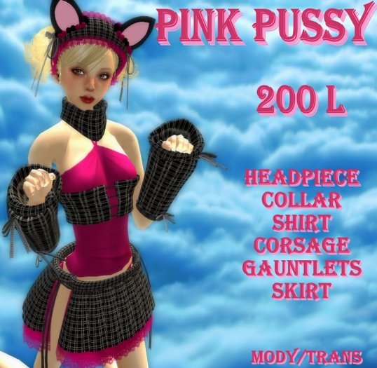 PINK KITTY COMPLETE OUTFIT