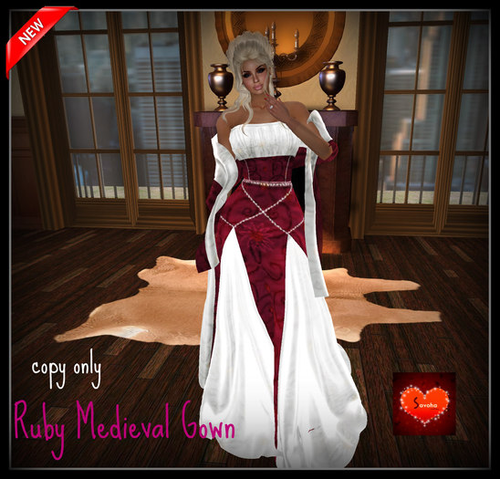 Ruby Medieval Gown