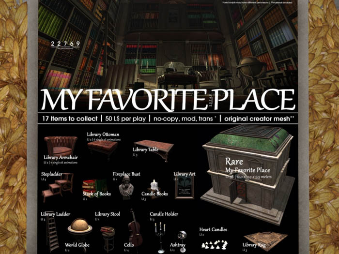 22769 - Library Stool - COMMON