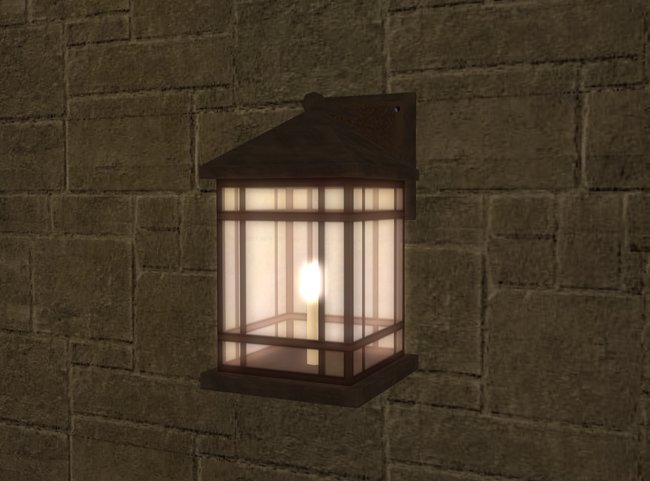 Classic Exterior Iron Wall Light Lantern (copy mod) Many Features