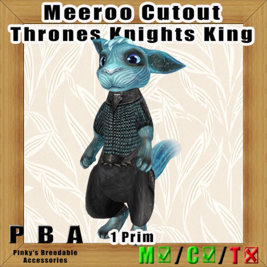 Meeroo Cutout "Thrones Knights King"