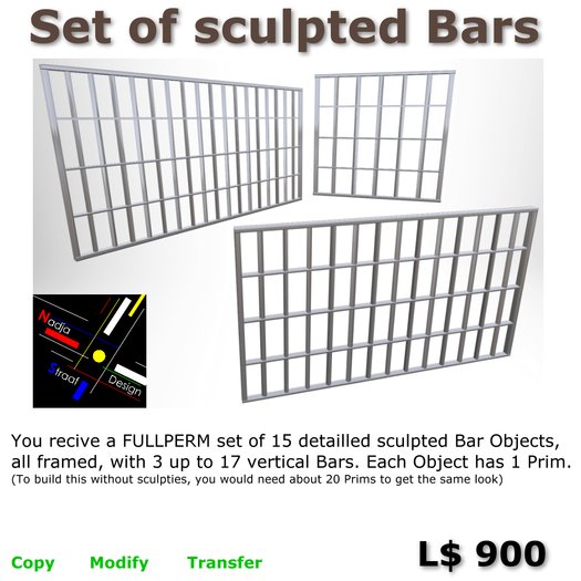Sculpt Series Bars Framed 25x3 - 1x3