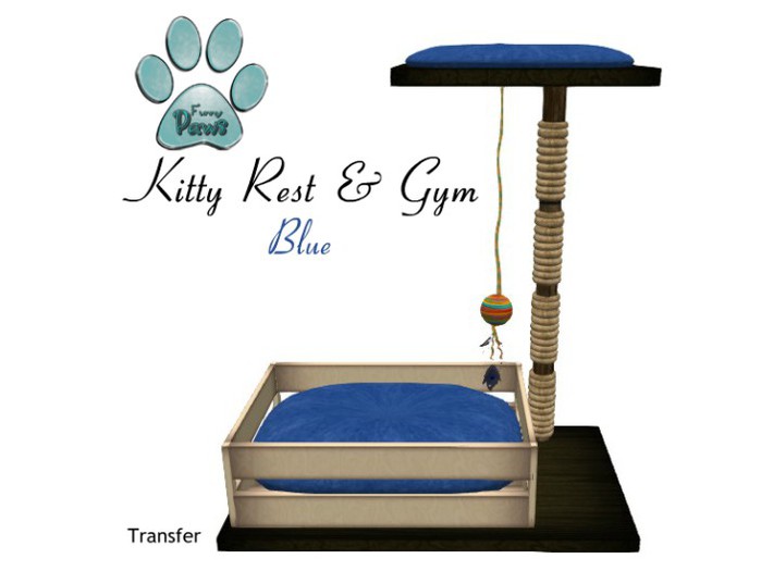 ~FP@ws! Kitty Rest & Gym Blue