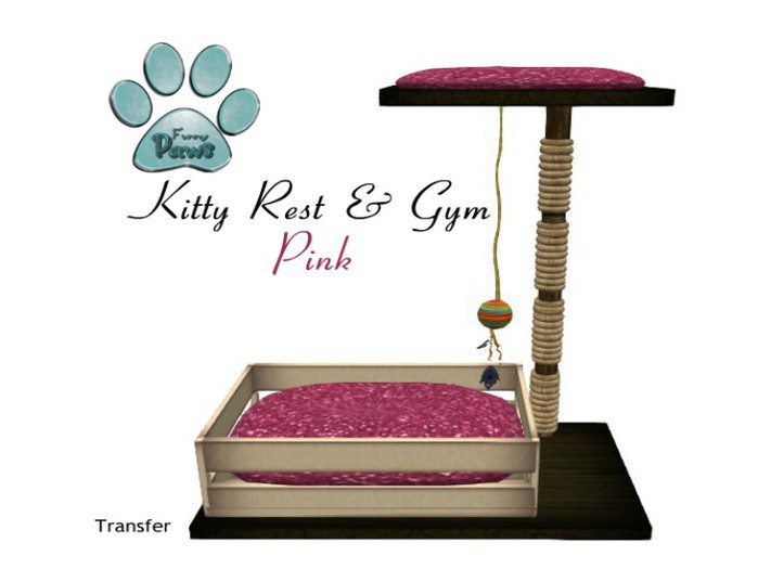 ~FP@ws! Kitty Rest & Gym Pink