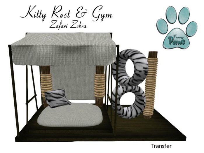 ~FP@ws! Kitty Rest & Gym Zafari Zebra