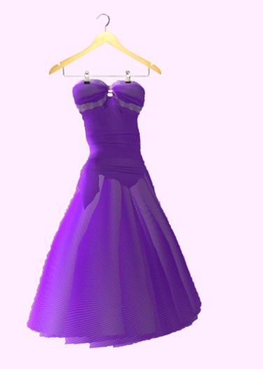 Mik's purple mini dress