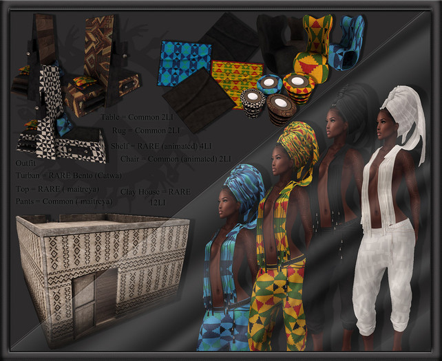 Yasum*Mama Africa*Pants*Blue*COMMON