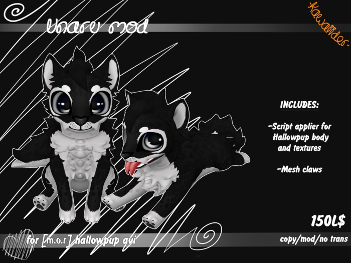 -KW- Hallowpup ~Unaru mod *black*