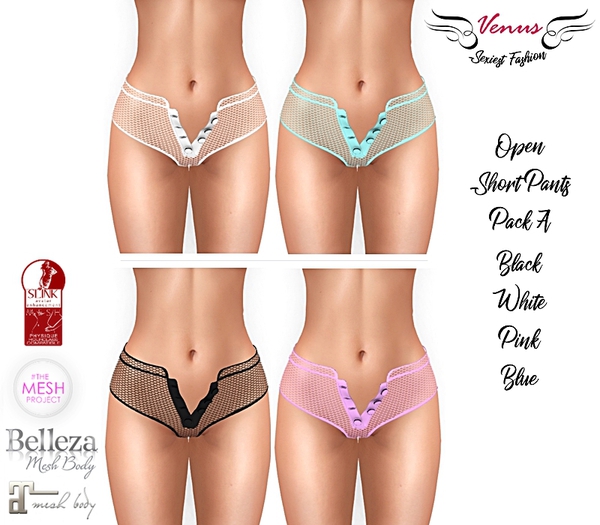 ~Vs~ Open Short Pants - PACK A