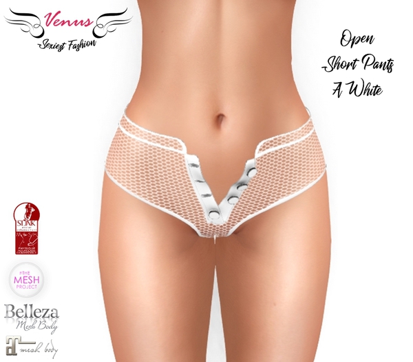 ~Vs~ Open Short Pants - A White