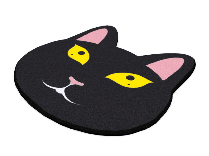 [Px] Black Kitty Rug