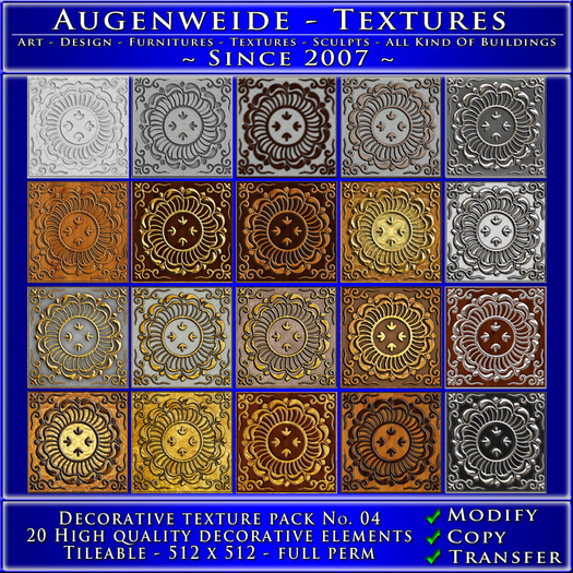 Augenweide - Decorative texture pack No.04