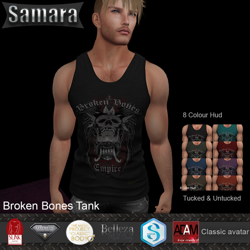 *Samara* Broken Bones Tank with  8 Colour Hud