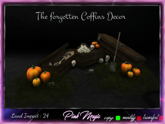 Pink Magic : The forgotten coffins decor