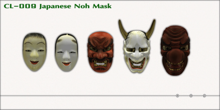 CL-009 Japanese Noh Mask