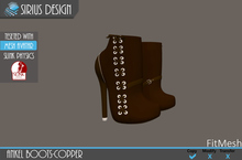 Sirius Design Ankle Boots SLINK Copper Boxed