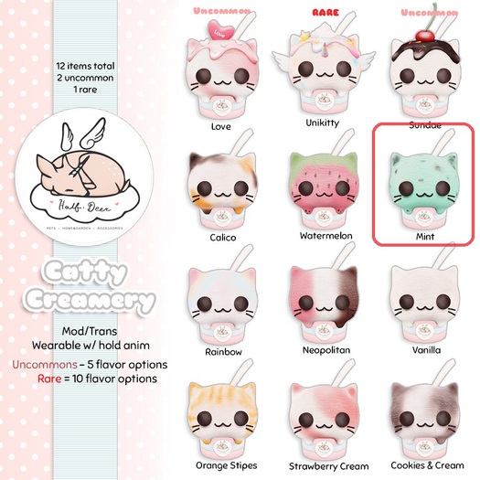 +Half-Deer+ Catty Creamery Ice Cream - Mint Chip