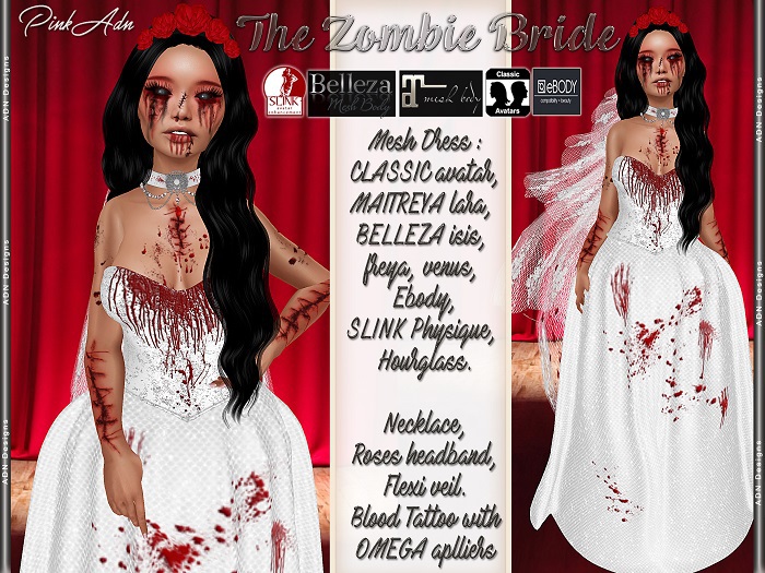 [AdN] DEMO The Zombie Bride (slink belleza maitreya ebody)