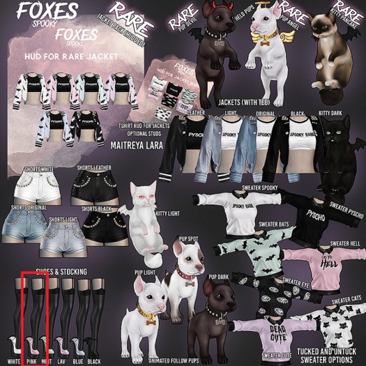 Foxes - Spooky - Pup - Angel Held RARE