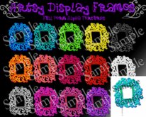 15 Artsy Curly Frame Alpha Textures