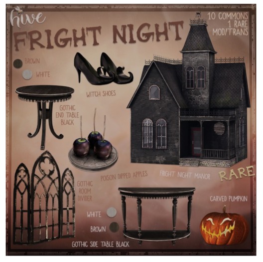 hive // gothic table . brown