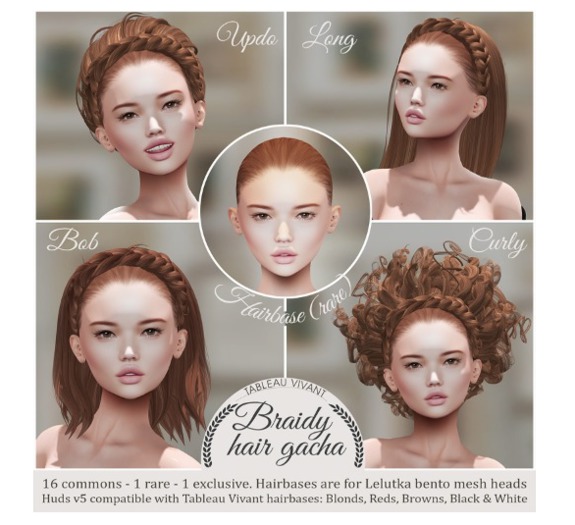 Tableau Vivant \\ Braidy (bob) - B+W