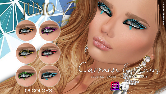 .:JUMO:. Carmen Eyeliners - LELUTKA and Omega - ADD ME