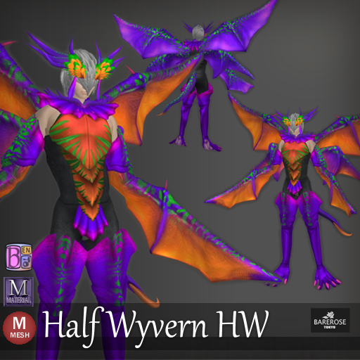 ::: B@R ::: Half Wyvern HW (Bento WIngs and Tail)
