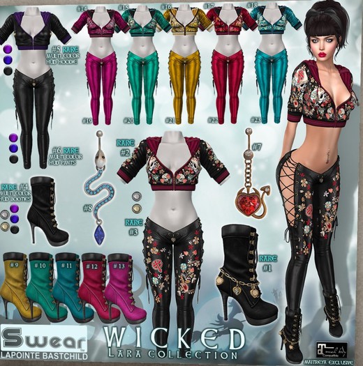 11. L&B Swear WICKED Laced Up Boot - Jade BOX