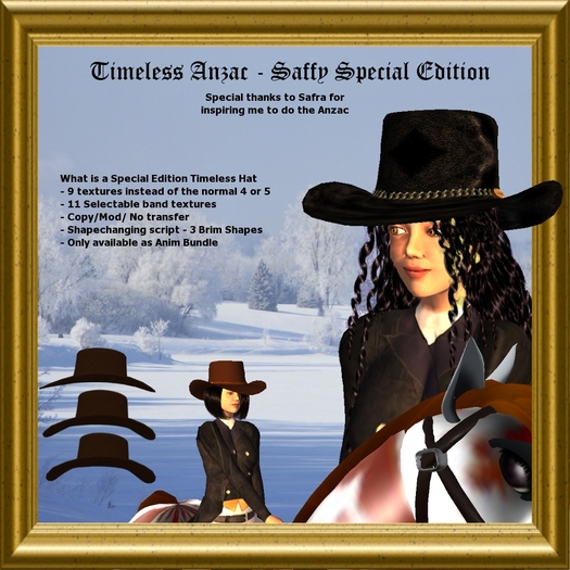 Timeless Anzac - Classic Aussie Hat - Saffy SE