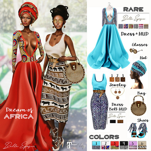 Belle Epoque { Dream of Africa } Glasses 1 (Box)