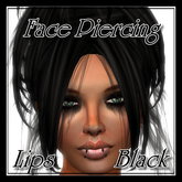Face Piercing Lips Black
