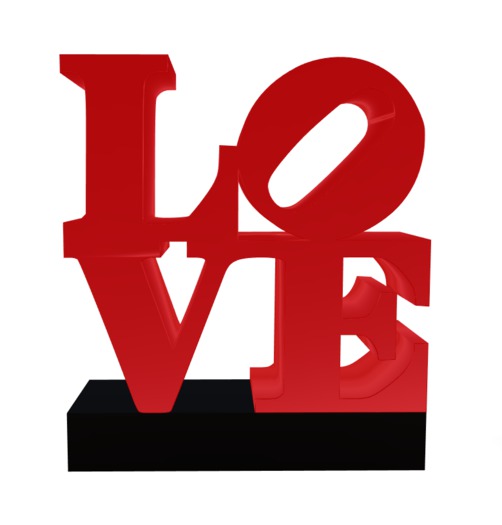 NY LOVE Sign Mesh