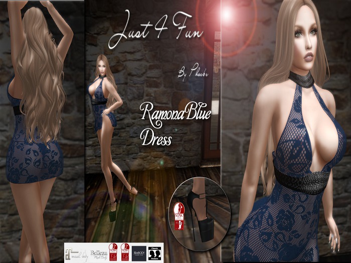 J4F Ramona Blue Dress