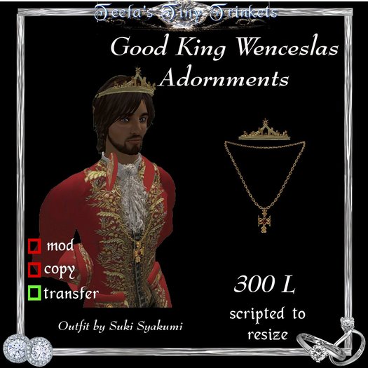 !~TTT~!Good King Wenceslas Adornments