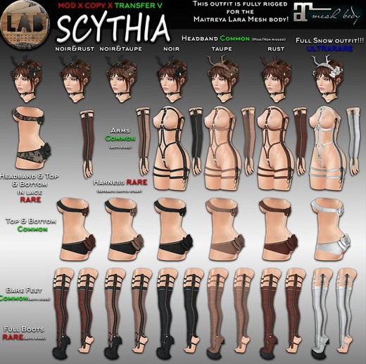 [LAB737] Scythia Top&Bottom (taupe)