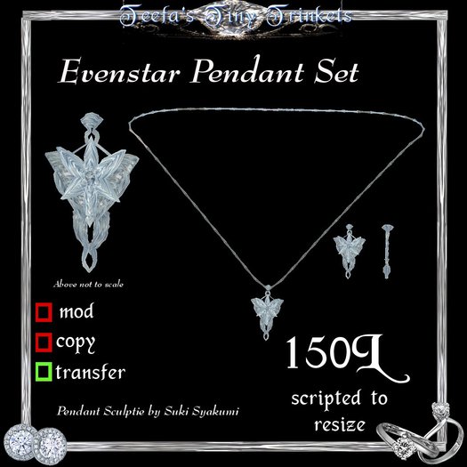 !~TTT~! Evenstar Pendant Set